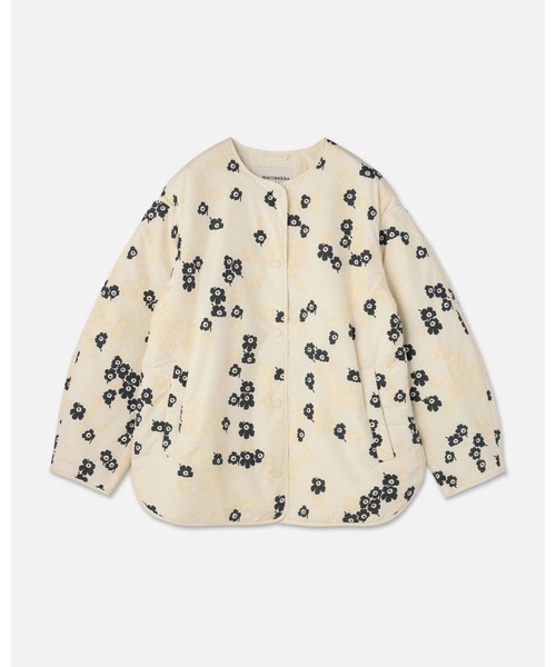 美品 marimekko マリメッコ Ella ノーカラー コートワンピース marimekko（マリメッコ）｜レディースのノーカラーコート一覧 - WEAR
