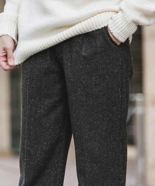 URBAN RESEARCH DOORS(アーバンリサーチドアーズ)の「ウールブレンドネップワンタックパンツ(その他パンツ・メンズ・ブラウン系その他/グレー系その他・MEDIUM/LARGE)」の5枚目の写真