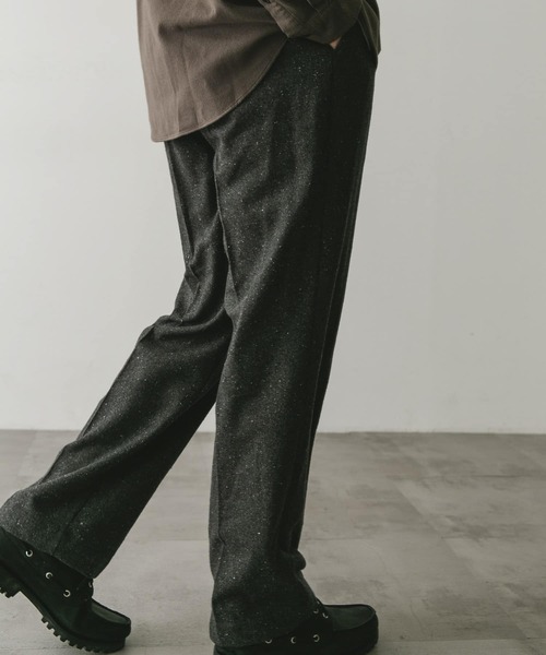 URBAN RESEARCH DOORS(アーバンリサーチドアーズ)の「ウールブレンドネップワンタックパンツ(その他パンツ・メンズ・ブラウン系その他/グレー系その他・MEDIUM/LARGE)」の10枚目の写真