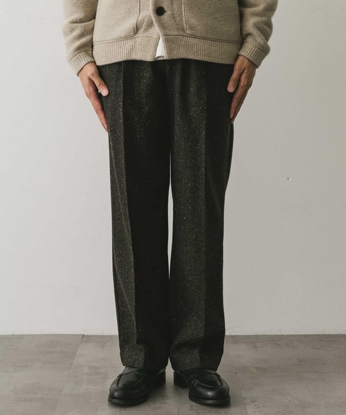 URBAN RESEARCH DOORS(アーバンリサーチドアーズ)の「ウールブレンドネップワンタックパンツ(その他パンツ・メンズ・ブラウン系その他/グレー系その他・MEDIUM/LARGE)」の16枚目の写真