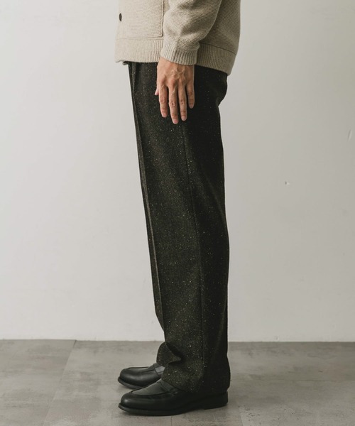 URBAN RESEARCH DOORS(アーバンリサーチドアーズ)の「ウールブレンドネップワンタックパンツ(その他パンツ・メンズ・ブラウン系その他/グレー系その他・MEDIUM/LARGE)」の17枚目の写真