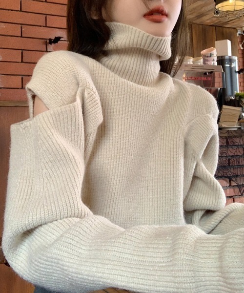 doublet カットオフニット doublet - カットオフプルオーバーニット - 3D PATCH CUT-OFF