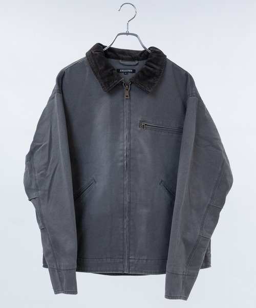 【極美品】バーバリー ジャケット ネイビー ウール ジップアップ コーデュロイ襟 極美品】バーバリー ジャケット ネイビー ウール ジップアップ