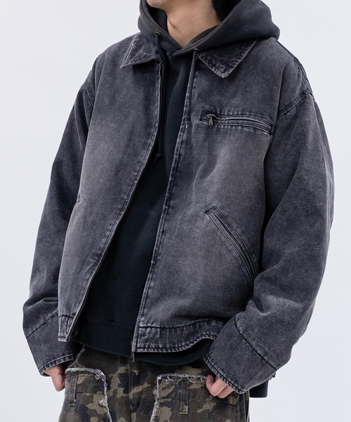 ラングラー ロゴタグ 襟コーデュロイ ダックジャケットブラック 3XL 5877 ラングラー ロゴタグ 襟コーデュロイ ダックジャケットブラック 3XL