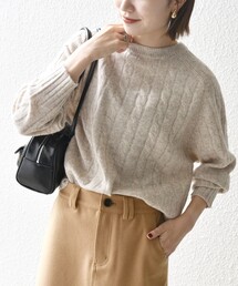 SHIPS any | 【WEB限定】SHIPS any:〈手洗い可能〉ヤク ケーブル クルーネック ニット プルオーバー 2(ニット/セーター)