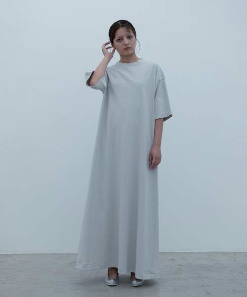 COSMIC WONDER(コズミックワンダー)の「Lyosilver working t-shirt dress(ワンピース・レディース・ライトピンク/ブラック/ライトグレー・0/1)」の5枚目の写真