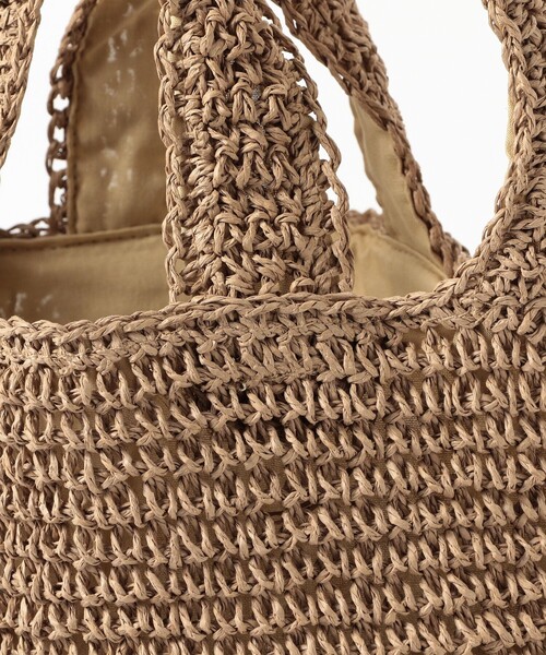 BEAMS BOY(ビームスボーイ)の「ペーパー ショルダーバッグ 25SS(ショルダーバッグ・レディース・ブラック/ベージュ・ONE SIZE)」の6枚目の写真