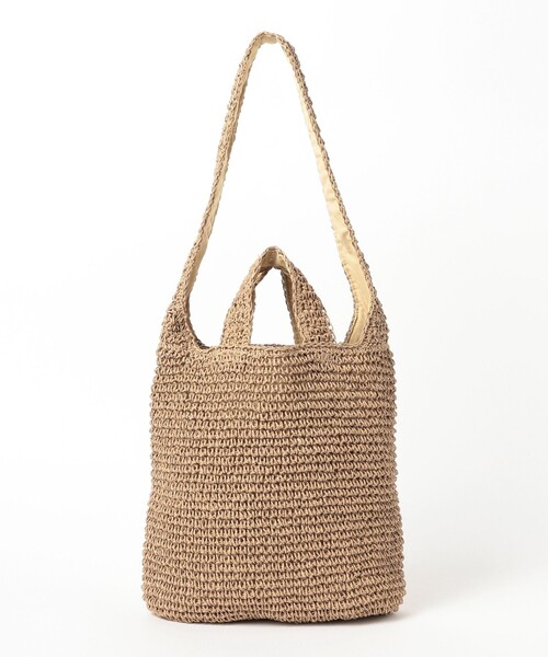 BEAMS BOY(ビームスボーイ)の「ペーパー ショルダーバッグ 25SS(ショルダーバッグ・レディース・ブラック/ベージュ・ONE SIZE)」の8枚目の写真