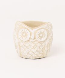 GEORGE'S（ジョージズ）の「プランツポット フクロウ アイボリー（フラワーベース）」