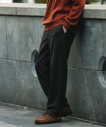 URBAN RESEARCH DOORS | ウールブレンドヘリンボーンタックパンツ(その他パンツ)