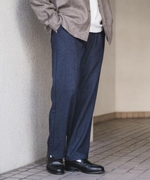 URBAN RESEARCH DOORS | ウールブレンドヘリンボーンタックパンツ(その他パンツ)