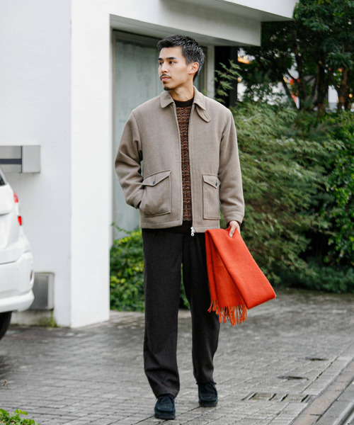 URBAN RESEARCH DOORS（アーバンリサーチドアーズ）の「ウールブレンドヘリンボーンタックパンツ（その他パンツ・メンズ・ブルー系その他/ブラウン系その他/グレー系その他・MEDIUM/LARGE）」の8枚目の写真