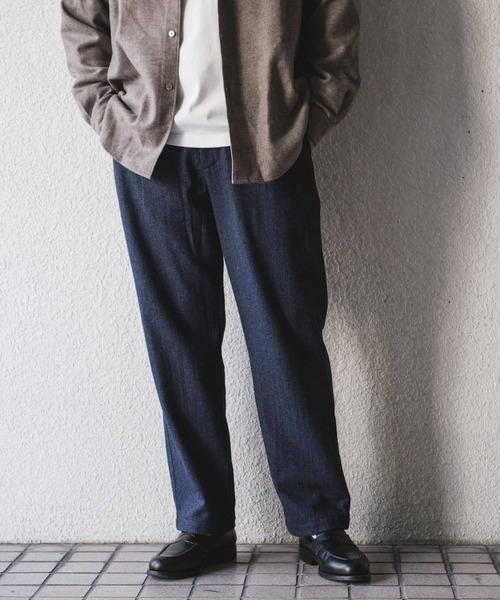 URBAN RESEARCH DOORS（アーバンリサーチドアーズ）の「ウールブレンドヘリンボーンタックパンツ（その他パンツ・メンズ・ブルー系その他/ブラウン系その他/グレー系その他・MEDIUM/LARGE）」の10枚目の写真