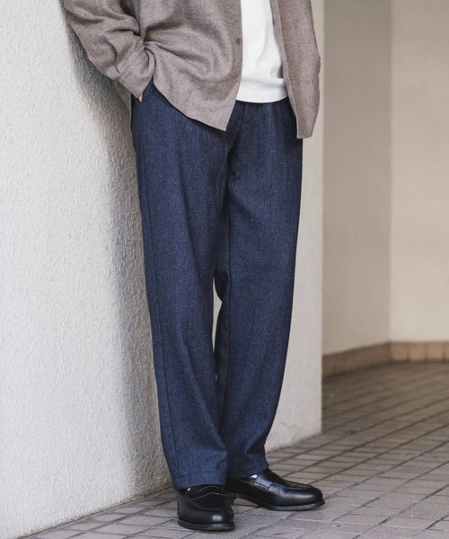 URBAN RESEARCH DOORS（アーバンリサーチドアーズ）の「ウールブレンドヘリンボーンタックパンツ（その他パンツ・メンズ・ブルー系その他/ブラウン系その他/グレー系その他・MEDIUM/LARGE）」の11枚目の写真