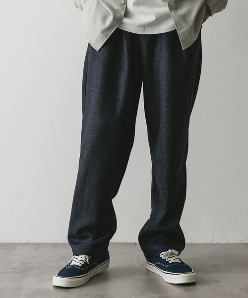 URBAN RESEARCH DOORS（アーバンリサーチドアーズ）の「ウールブレンドヘリンボーンタックパンツ（その他パンツ・メンズ・ブルー系その他/ブラウン系その他/グレー系その他・MEDIUM/LARGE）」の15枚目の写真