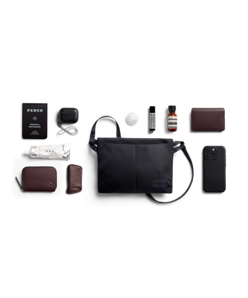 entre square(アントレスクエアー)の「Bellroy/ボディバッグ/サコッシュ Laneway Sacoche インク(ボディバッグ/ウエストポーチ・メンズ・ダークブラック・ONE SIZE)」の9枚目の写真
