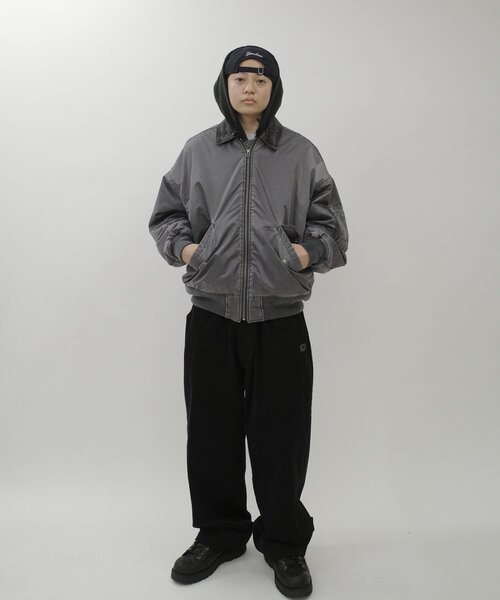 Sourcream（サワークリーム）の「【Sourcream/サワークリーム】 CWUフライトジャケット（ブルゾン・メンズ・チャコールグレー/ブラック/カーキ・FREE）」の6枚目の写真