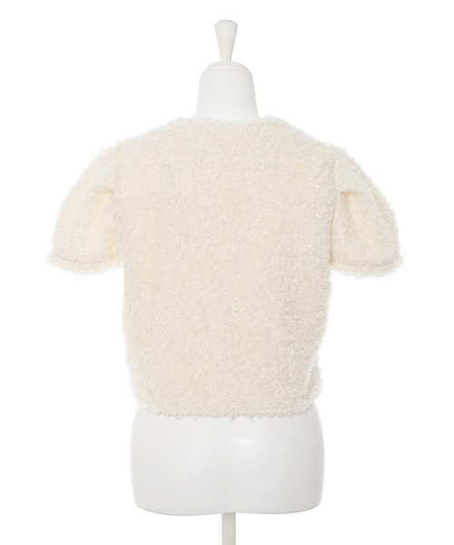 Narcissus（ナルシス）の「【Narcissus】モコモコパールトップス（ニット/セーター・レディース・アイボリー/ブラック・FREE）」の8枚目の写真
