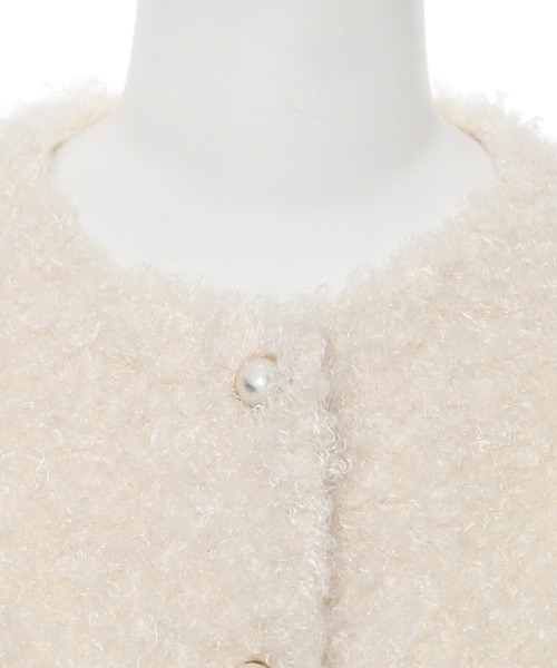 Narcissus（ナルシス）の「【Narcissus】モコモコパールトップス（ニット/セーター・レディース・アイボリー/ブラック・FREE）」の9枚目の写真