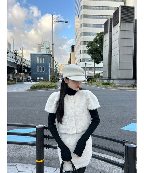 Narcissus（ナルシス）の「【Narcissus】モコモコパールトップス（ニット/セーター・レディース・アイボリー/ブラック・FREE）」の16枚目の写真