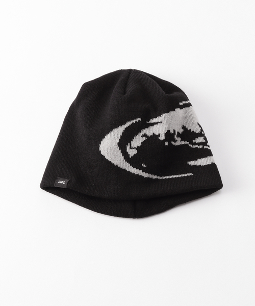 LMCの「【LMC / エルエムシー】UNCUFFED BEANIE_SPIRAL（ニットキャップ/ビーニー・メンズ・ブラック/チャコールグレー・FREE）」の2枚目の写真