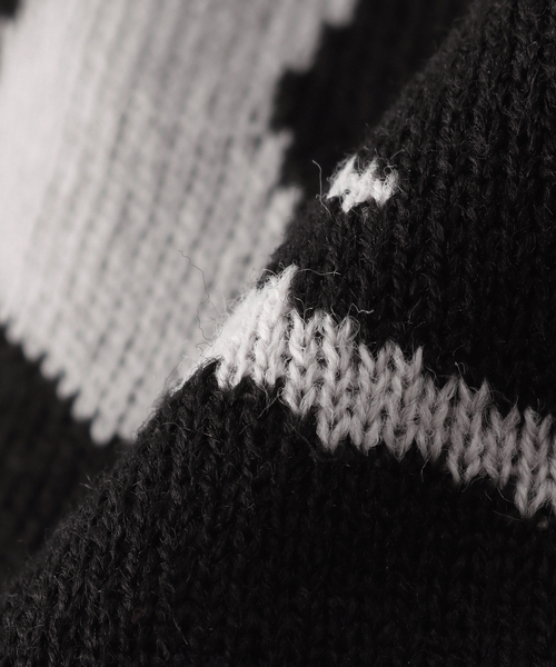 LMCの「【LMC / エルエムシー】UNCUFFED BEANIE_SPIRAL（ニットキャップ/ビーニー・メンズ・ブラック/チャコールグレー・FREE）」の4枚目の写真