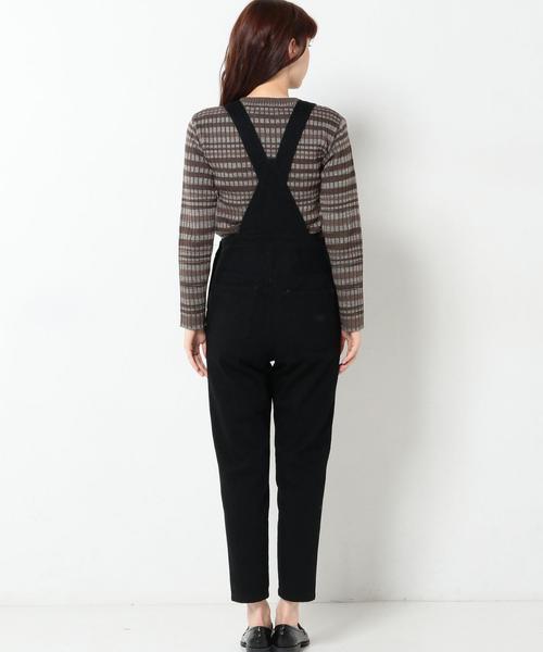 Another Edition（アナザーエディション）の「デニムオーバーオール2/AEBC DNM OVERALL2（サロペット/オーバーオール・レディース・ブラック・MEDIUM/SMALL）」の2枚目の写真