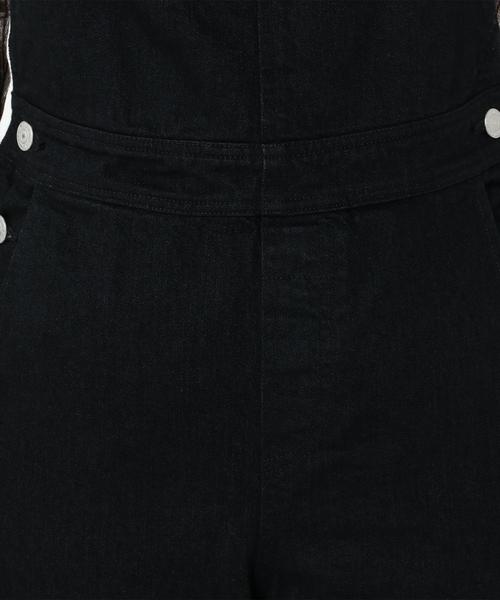 Another Edition（アナザーエディション）の「デニムオーバーオール2/AEBC DNM OVERALL2（サロペット/オーバーオール・レディース・ブラック・MEDIUM/SMALL）」の7枚目の写真