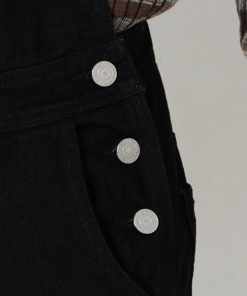 Another Edition（アナザーエディション）の「デニムオーバーオール2/AEBC DNM OVERALL2（サロペット/オーバーオール・レディース・ブラック・MEDIUM/SMALL）」の12枚目の写真