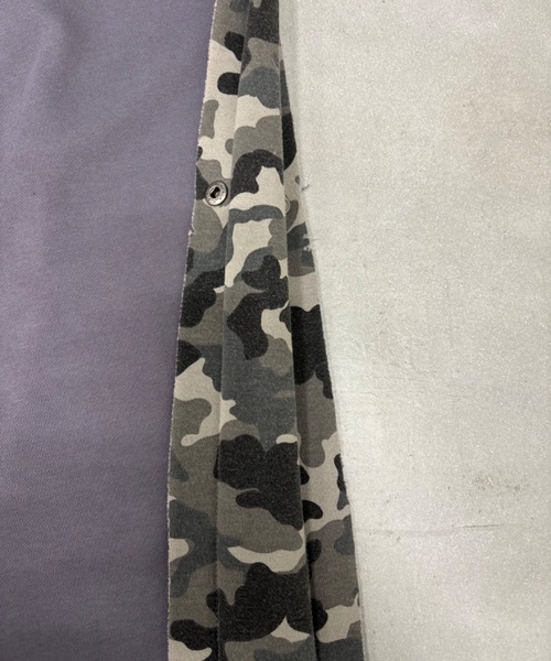 SHAGGIE（シャギー）の「サイド切り替え迷彩２WAYスウェットルーズパンツ（スウェットパンツ・レディース・グレー/チャコールグレー・FREE）」の12枚目の写真