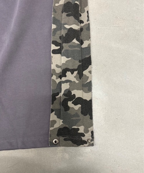 SHAGGIE（シャギー）の「サイド切り替え迷彩２WAYスウェットルーズパンツ（スウェットパンツ・レディース・グレー/チャコールグレー・FREE）」の11枚目の写真