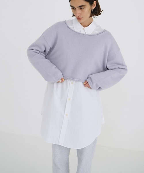 CLANE ROLL NECK SHORT KNIT TOPS サイズ1 セール】ROLL NECK SHORT KNIT TOPS（ニット/セーター）｜CLANE