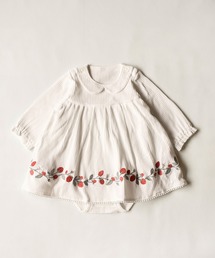 mocmof（モクモフ）の「いちご刺繍 ロンパース（ロンパース）」