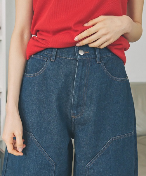 Unblend】ダブルニー デニム ハーフパンツ Unblend│MONO-MART