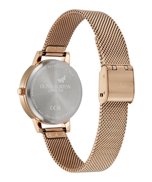 OLIVIA BURTON(オリビアバートン)の「「OLIVIA BURTON/オリビアバートン」シグネチャー -30mm イラストレイテッド /アブストラクトフローラル ローズゴールド メッシュ(アナログ腕時計・レディース・ゴールド系1/ゴールド系2・FREE)」の13枚目の写真