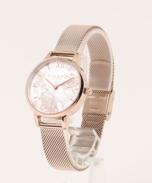 OLIVIA BURTON(オリビアバートン)の「「OLIVIA BURTON/オリビアバートン」シグネチャー -30mm イラストレイテッド /アブストラクトフローラル ローズゴールド メッシュ(アナログ腕時計・レディース・ゴールド系1/ゴールド系2・FREE)」の15枚目の写真