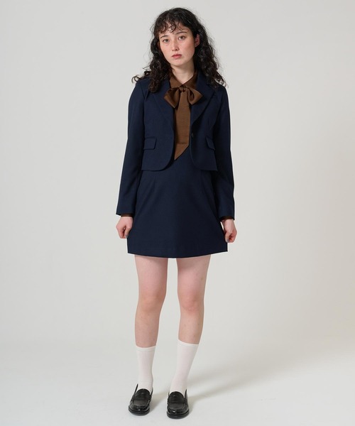 TINA：JOJUN（ティーナジョジュン）の「コンパクト テーラードジャケット TINA：JOJUN（テーラードジャケット・レディース・グレー/ネイビー・M）」の13枚目の写真