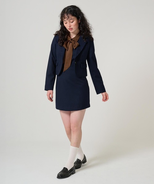 TINA：JOJUN（ティーナジョジュン）の「コンパクト テーラードジャケット TINA：JOJUN（テーラードジャケット・レディース・グレー/ネイビー・M）」の14枚目の写真