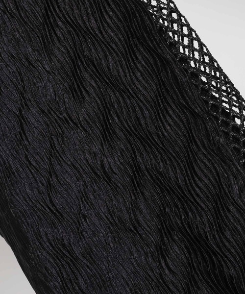 HARE（ハレ）の「メッシュキリカエビッグシャツ(HARE)（シャツ/ブラウス・レディース・ホワイト/ブラック/ブラック系その他・FREE）」の8枚目の写真