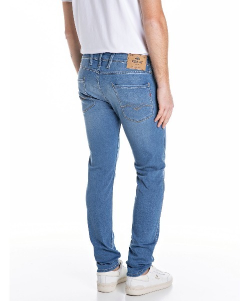 REPLAY（リプレイ）の「スリムフィットANBASSインディゴパワーストレッチデニム（デニムパンツ・メンズ・ブルー・W28xL32/W29xL32/W30xL32/W31xL32/W32xL32/W33xL32/W34xL32/W36xL32）」の3枚目の写真