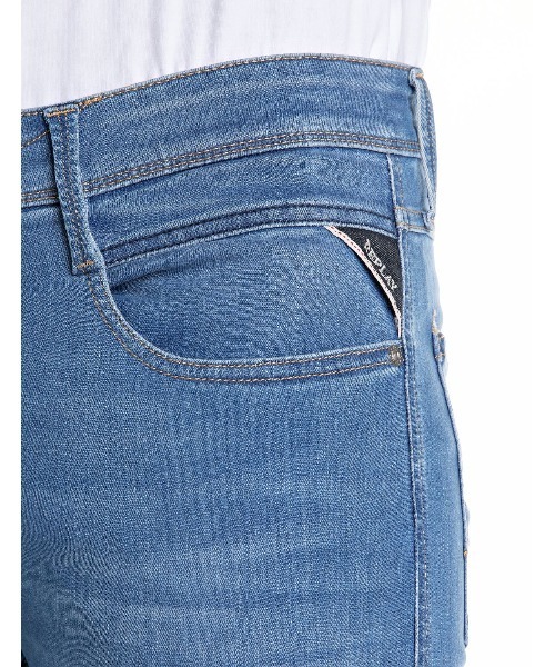 REPLAY（リプレイ）の「スリムフィットANBASSインディゴパワーストレッチデニム（デニムパンツ・メンズ・ブルー・W28xL32/W29xL32/W30xL32/W31xL32/W32xL32/W33xL32/W34xL32/W36xL32）」の6枚目の写真