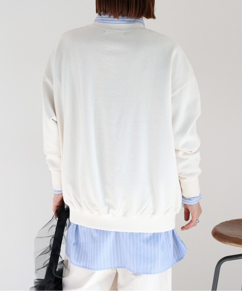 cepo(セポ)の「〈セットアップ対応〉16/10 サガラ刺繍スウェットプルオーバー(スウェット・レディース・チャコール/オフホワイト・M)」の21枚目の写真