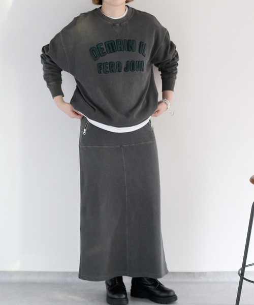 cepo(セポ)の「〈セットアップ対応〉16/10 サガラ刺繍スウェットプルオーバー(スウェット・レディース・チャコール/オフホワイト・M)」の16枚目の写真