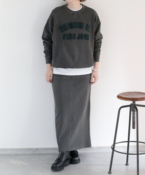 cepo(セポ)の「〈セットアップ対応〉16/10 サガラ刺繍スウェットプルオーバー(スウェット・レディース・チャコール/オフホワイト・M)」の17枚目の写真