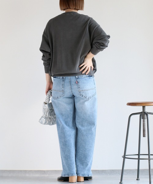 cepo(セポ)の「〈セットアップ対応〉16/10 サガラ刺繍スウェットプルオーバー(スウェット・レディース・チャコール/オフホワイト・M)」の13枚目の写真