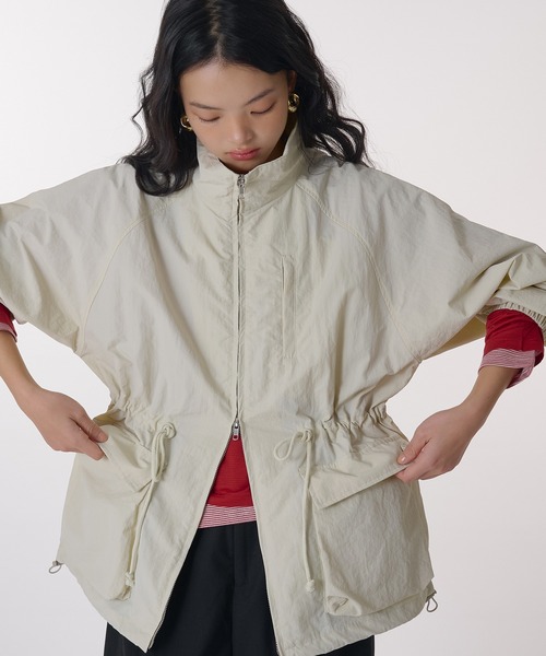 drawstring blouson / ドロストブルゾン（ナイロンジャケット