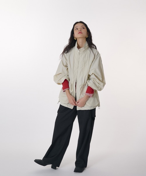 drawstring blouson / ドロストブルゾン（ナイロンジャケット