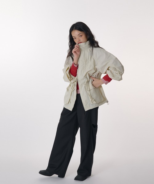 MUHET drawstring blouson / ドロストブルゾン drawstring blouson / ドロストブルゾン（ナイロンジャケット