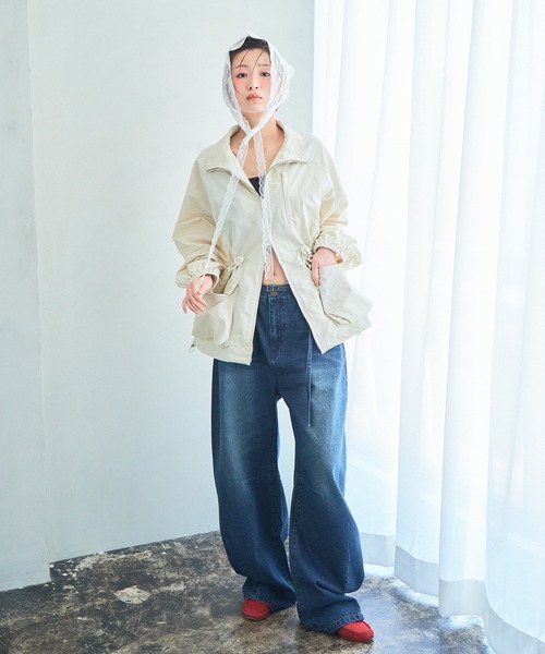 drawstring blouson / ドロストブルゾン（ナイロンジャケット