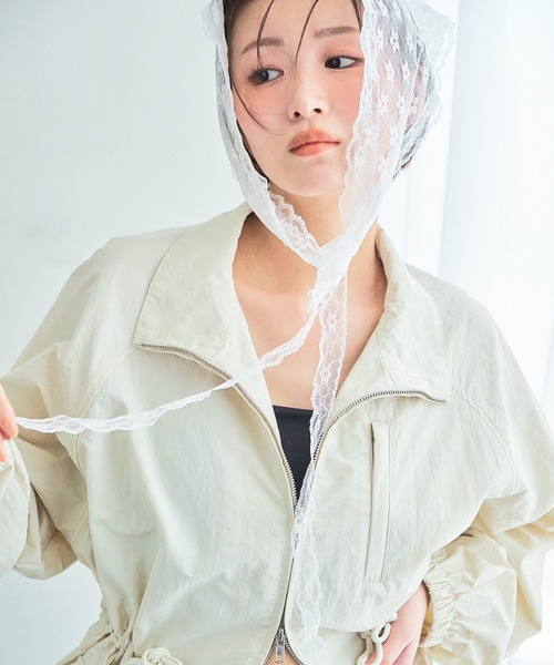 drawstring blouson / ドロストブルゾン（ナイロンジャケット